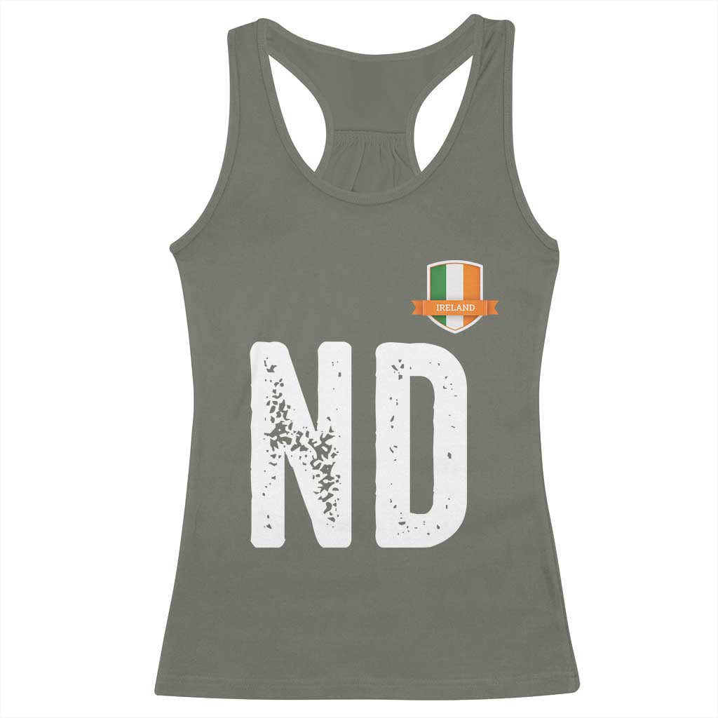 LA Ireland Matching Group Racerback Tank Top Irish Pride St Patricks Day Family or Friends TS02 Military Green Print Your Wear