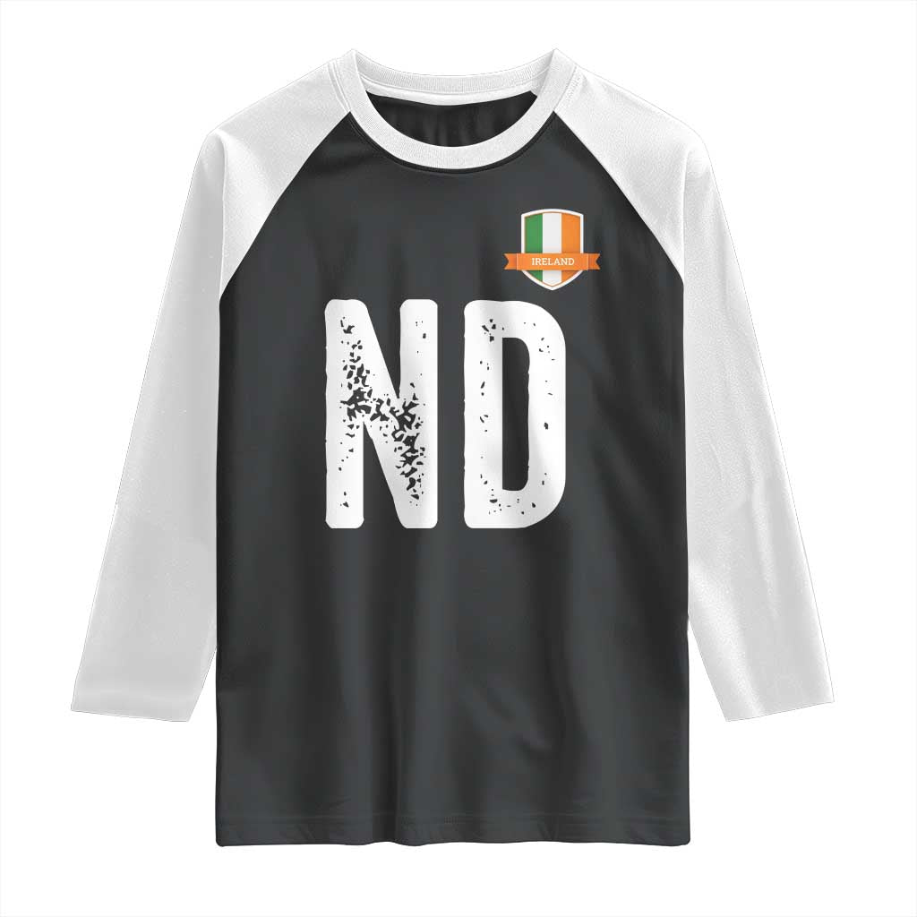 LA Ireland Matching Group Raglan Shirt Irish Pride St Patricks Day Family or Friends TS02 Black White Print Your Wear