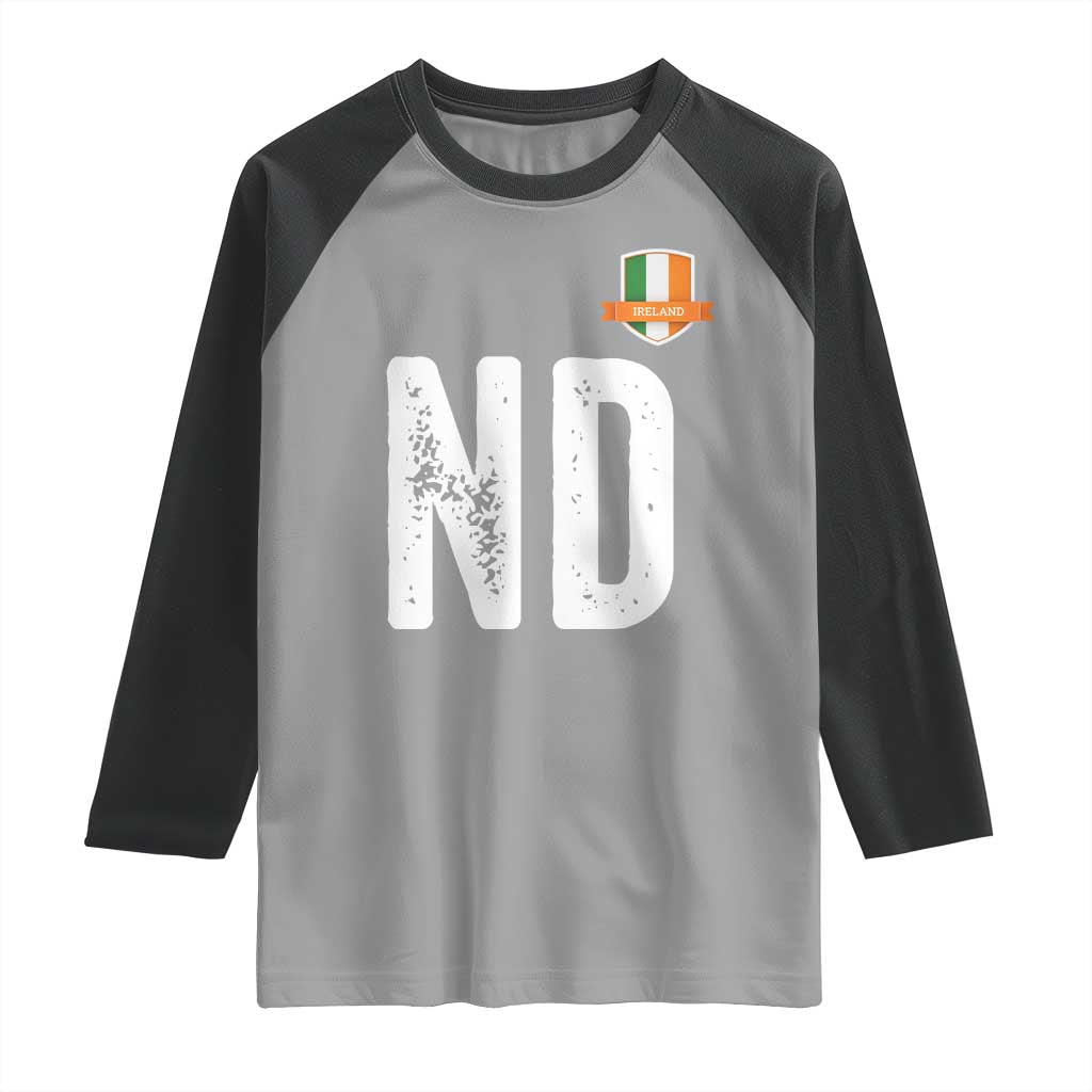 LA Ireland Matching Group Raglan Shirt Irish Pride St Patricks Day Family or Friends TS02 Sport Gray Black Print Your Wear