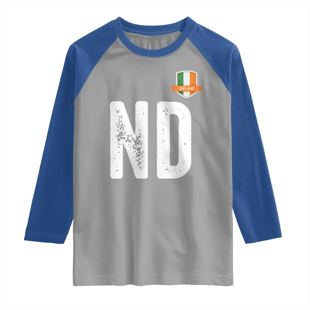 LA Ireland Matching Group Raglan Shirt Irish Pride St Patricks Day Family or Friends TS02 Sport Gray Royal Print Your Wear