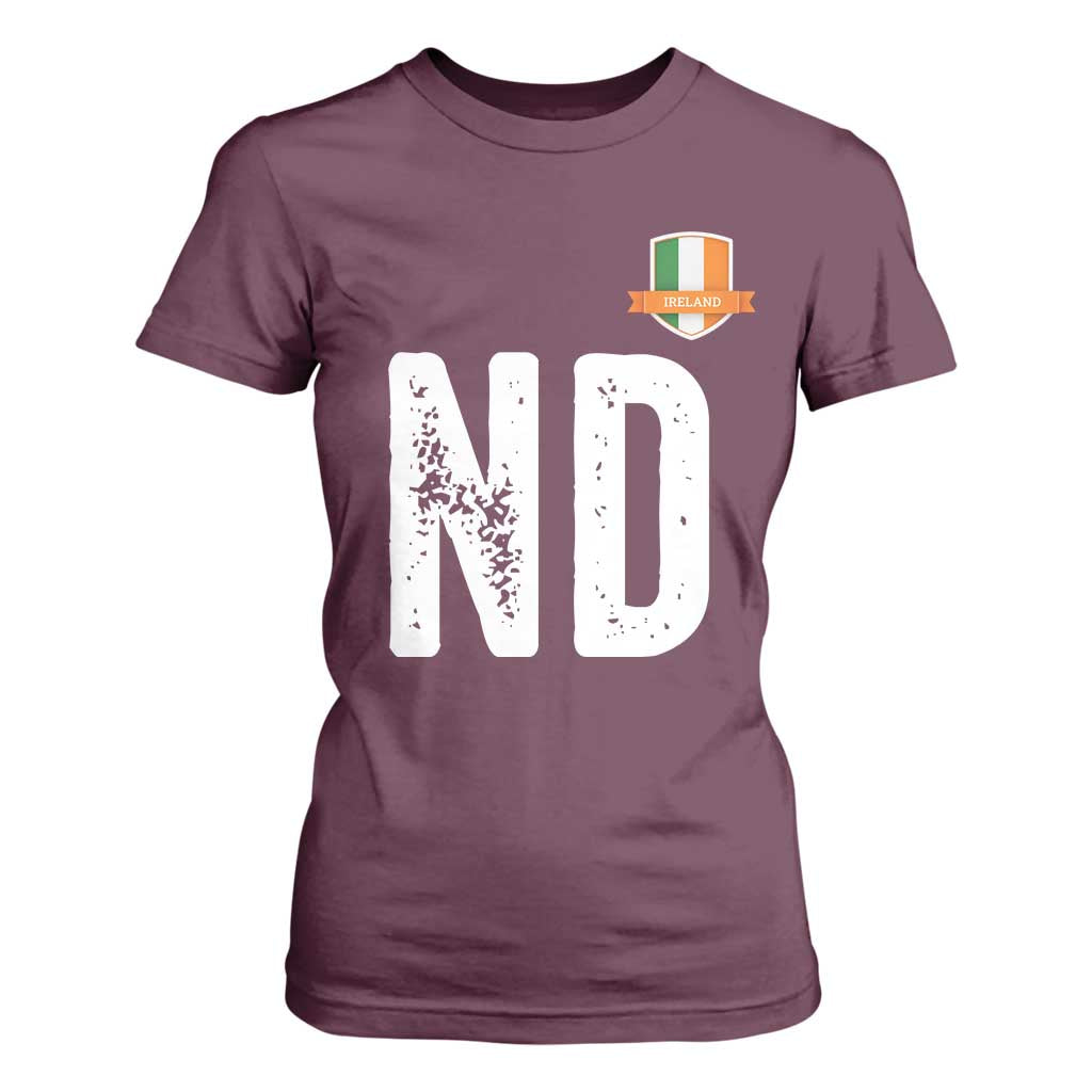LA Ireland Matching Group T Shirt For Women Irish Pride St Patricks Day Family or Friends TS02 Maroon Print Your Wear