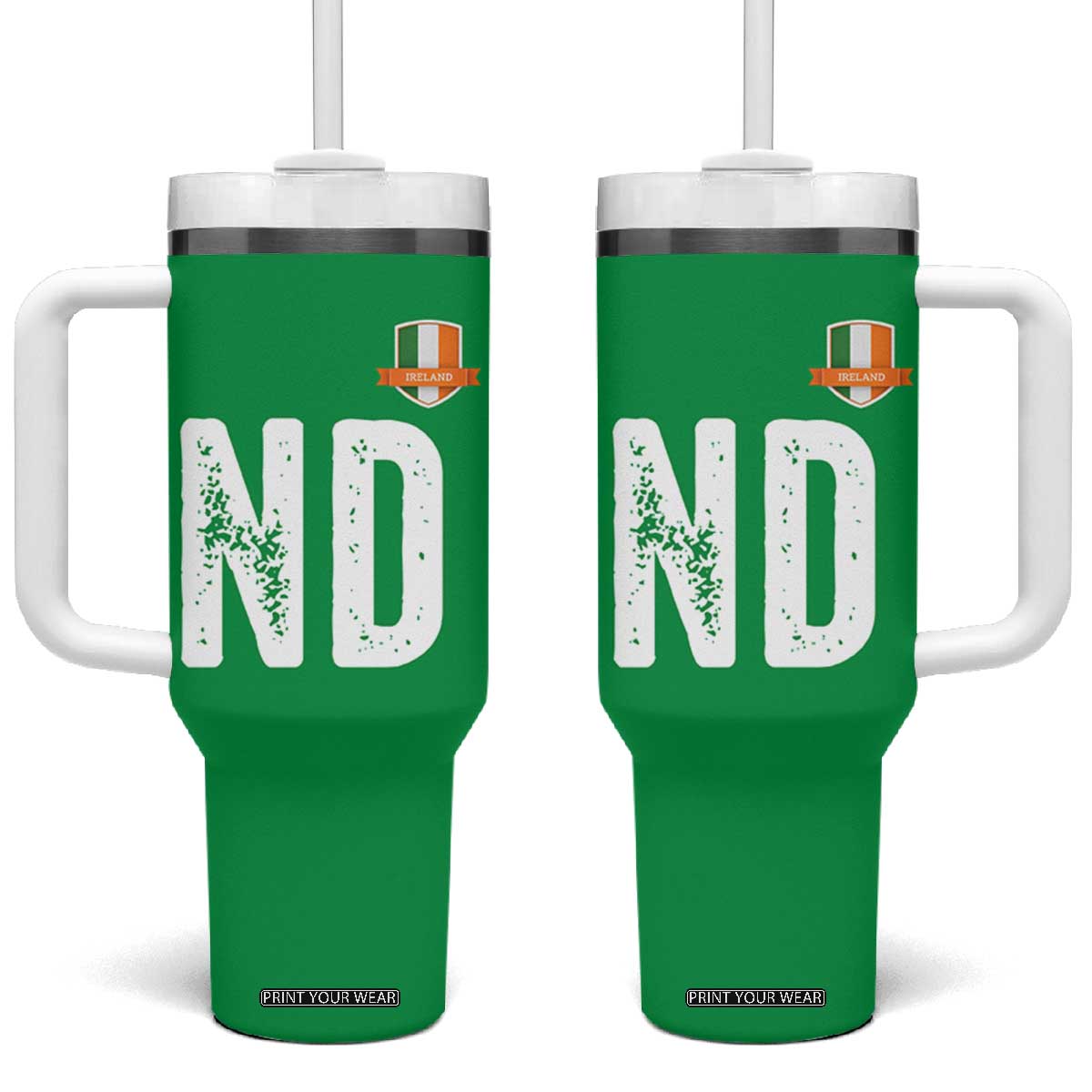 LA Ireland Matching Group Tumbler With Handle Irish Pride St Patricks Day Family or Friends TS02 One Size: 40 oz Irish Green Print Your Wear