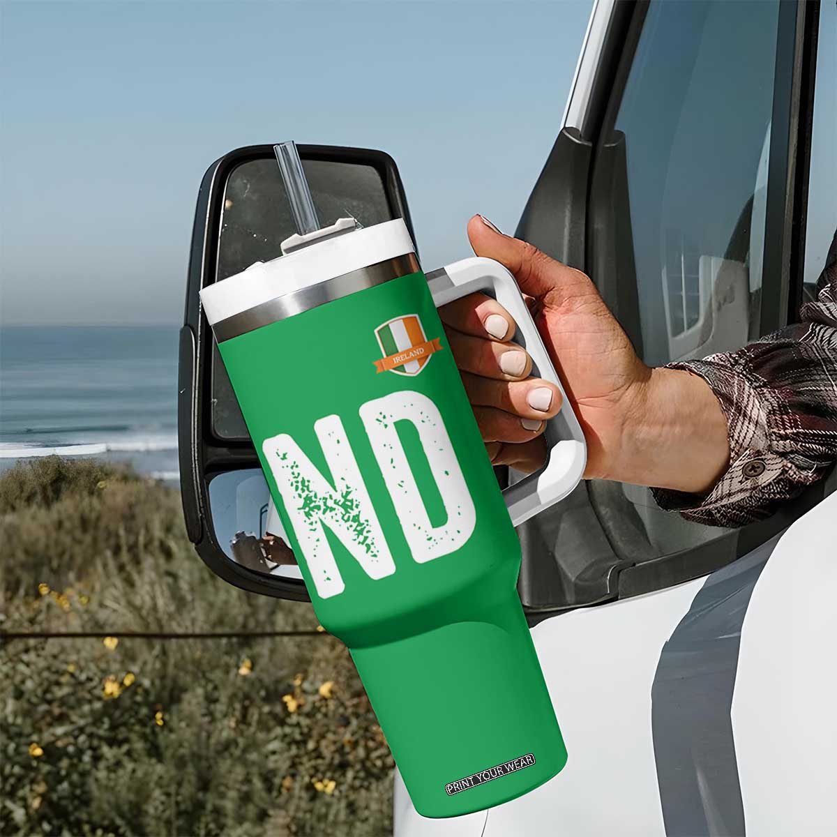 LA Ireland Matching Group Tumbler With Handle Irish Pride St Patricks Day Family or Friends TS02 Print Your Wear