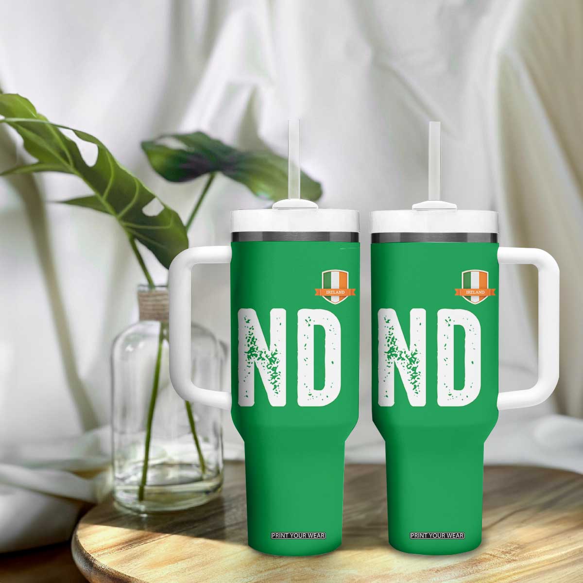 LA Ireland Matching Group Tumbler With Handle Irish Pride St Patricks Day Family or Friends TS02 Print Your Wear