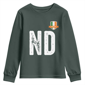 LA Ireland Matching Group Youth Sweatshirt Irish Pride St Patricks Day Family or Friends TS02 Dark Forest Green Print Your Wear