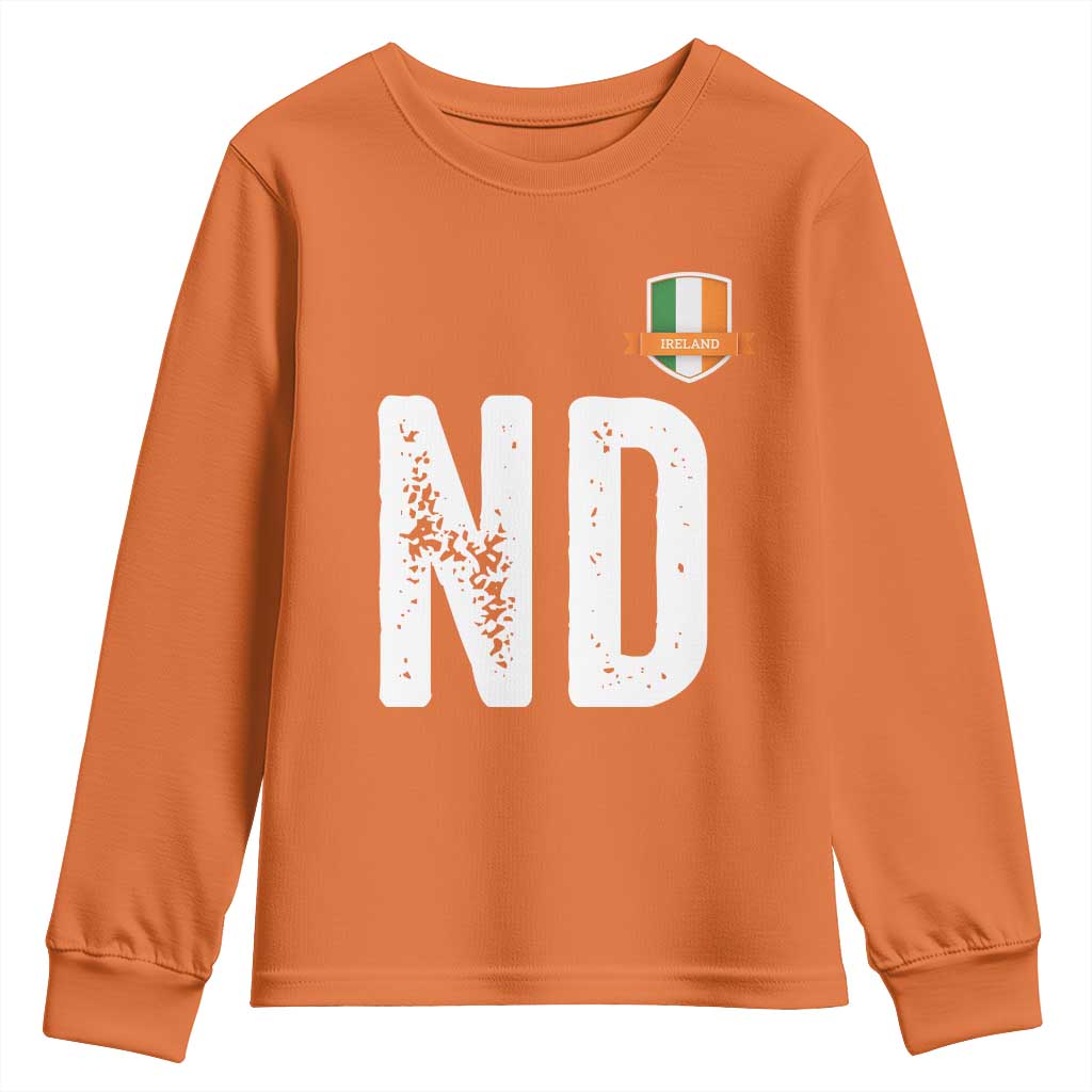 LA Ireland Matching Group Youth Sweatshirt Irish Pride St Patricks Day Family or Friends TS02 Orange Print Your Wear