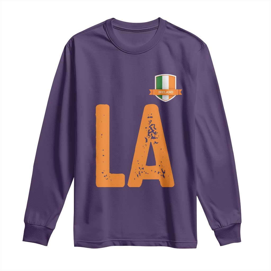 ND Ireland Matching Group Long Sleeve Shirt Irish Pride St Patricks Day Family or Friends TS02 Purple Print Your Wear