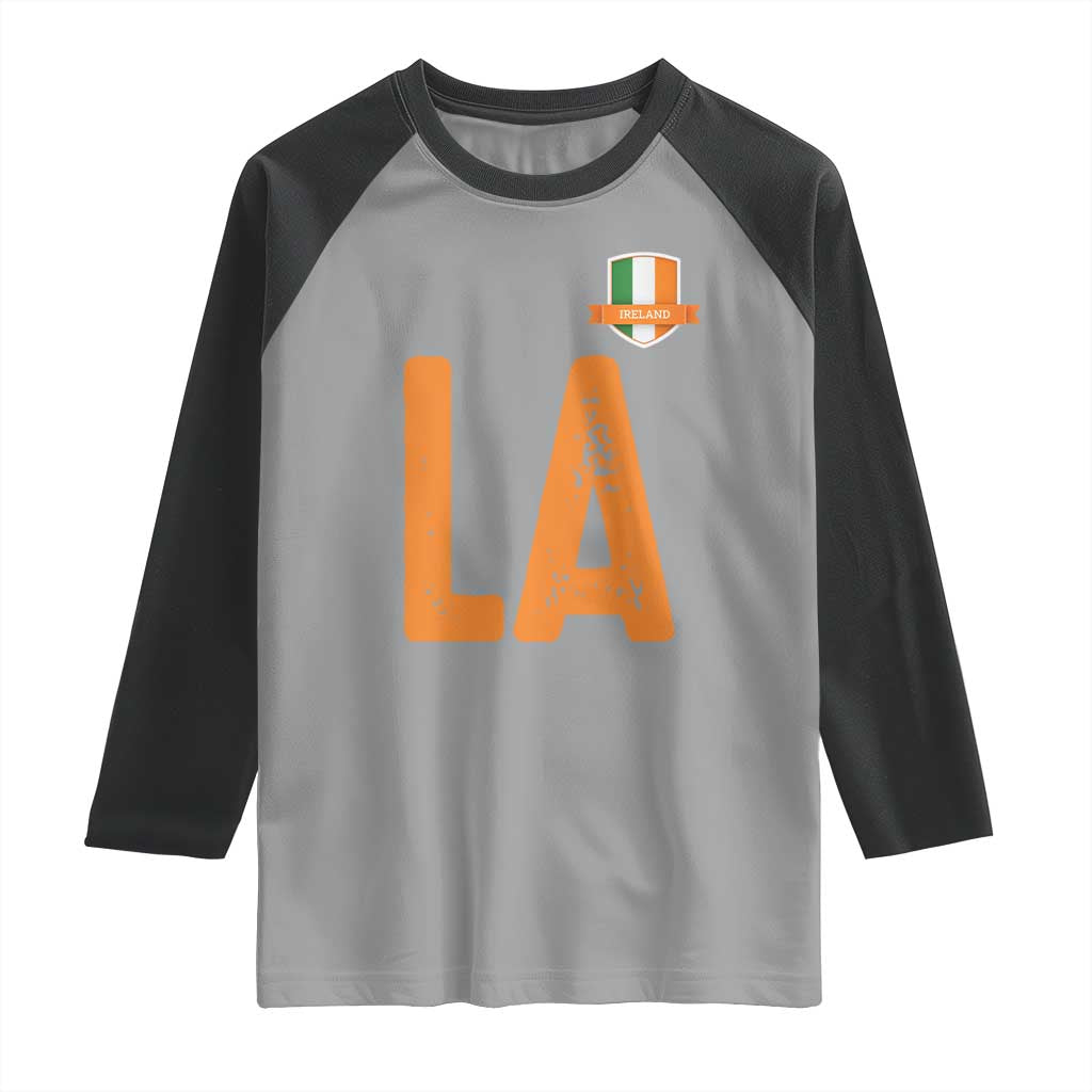 ND Ireland Matching Group Raglan Shirt Irish Pride St Patricks Day Family or Friends TS02 Sport Gray Black Print Your Wear