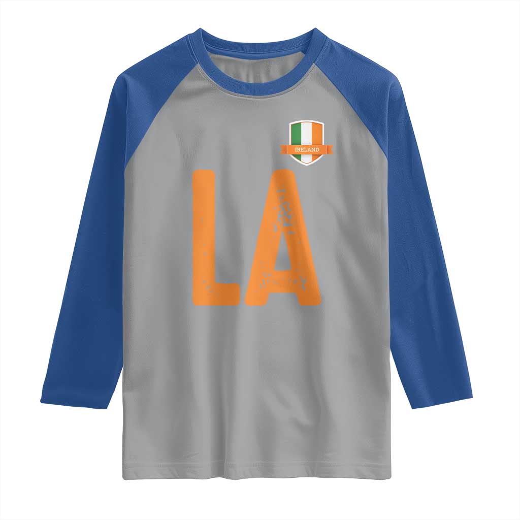 ND Ireland Matching Group Raglan Shirt Irish Pride St Patricks Day Family or Friends TS02 Sport Gray Royal Print Your Wear