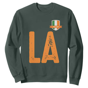 ND Ireland Matching Group Sweatshirt Irish Pride St Patricks Day Family or Friends TS02 Dark Forest Green Print Your Wear