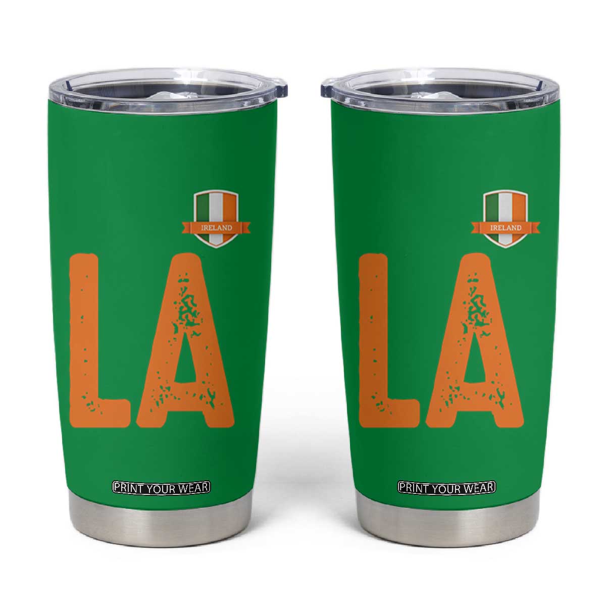 ND Ireland Matching Group Tumbler Cup Irish Pride St Patricks Day Family or Friends TS02 Irish Green Print Your Wear