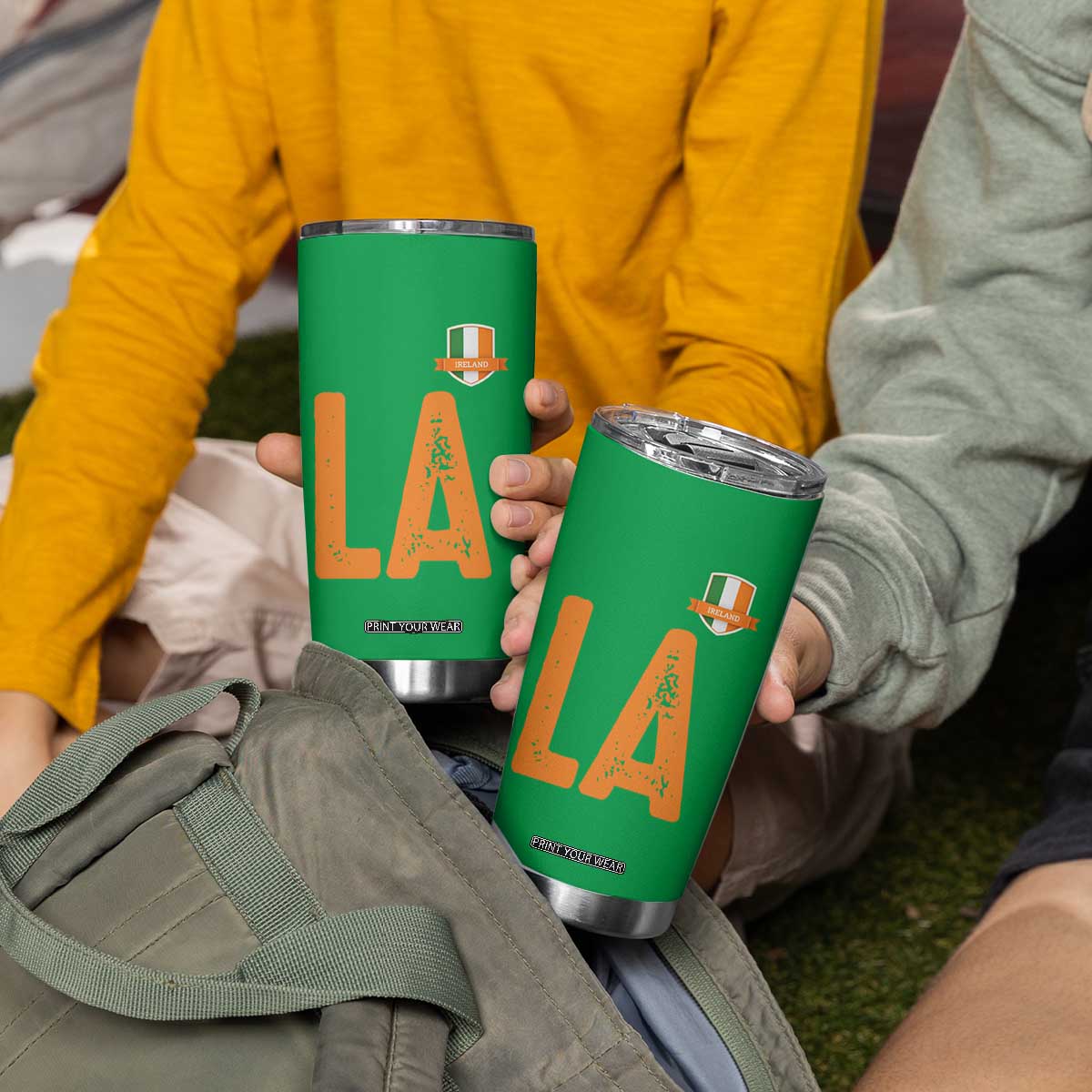 ND Ireland Matching Group Tumbler Cup Irish Pride St Patricks Day Family or Friends TS02 Print Your Wear