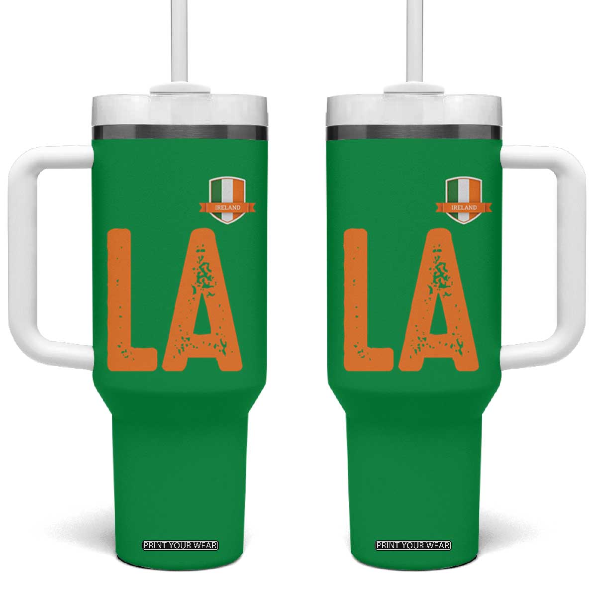 ND Ireland Matching Group Tumbler With Handle Irish Pride St Patricks Day Family or Friends TS02 One Size: 40 oz Irish Green Print Your Wear