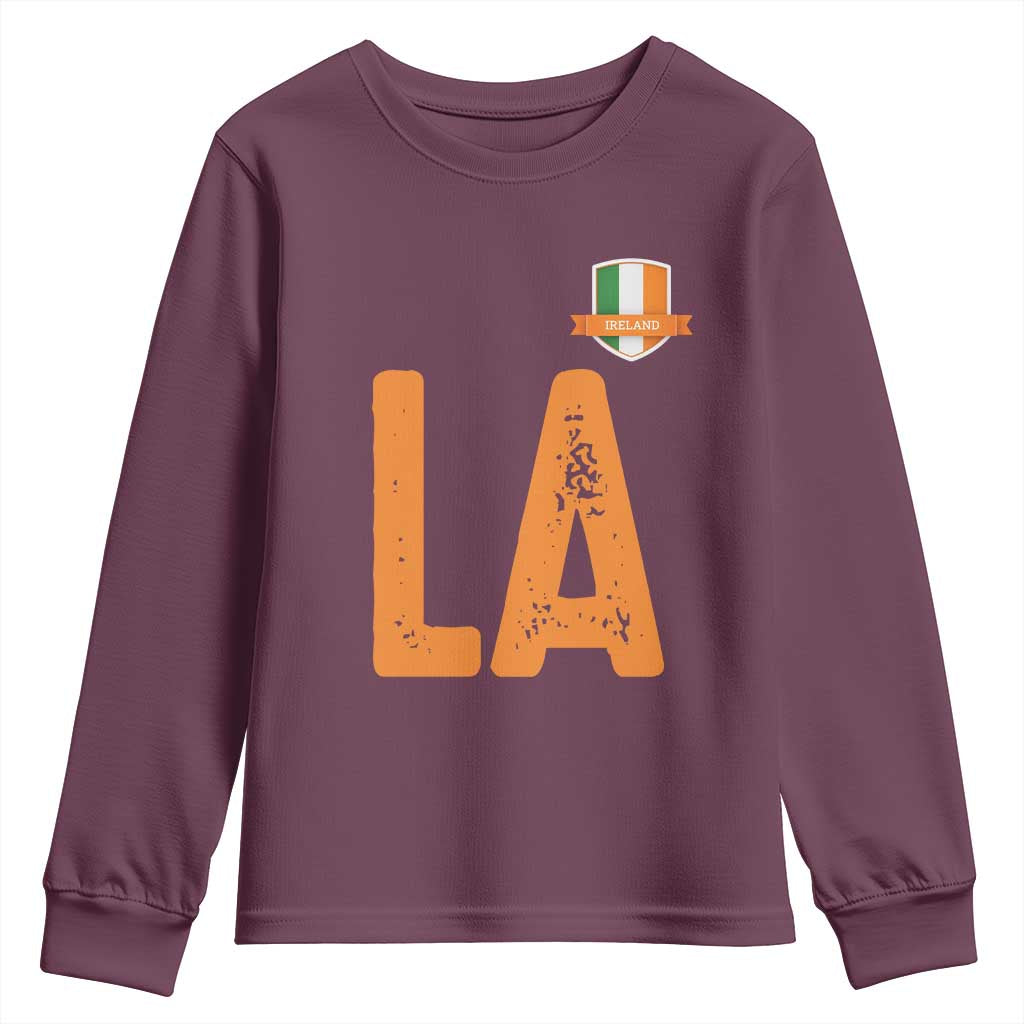 ND Ireland Matching Group Youth Sweatshirt Irish Pride St Patricks Day Family or Friends TS02 Maroon Print Your Wear