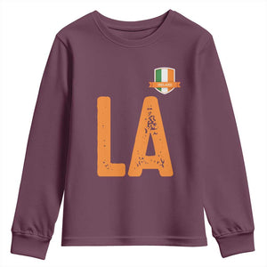 ND Ireland Matching Group Youth Sweatshirt Irish Pride St Patricks Day Family or Friends TS02 Maroon Print Your Wear