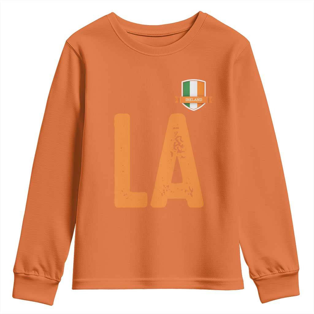 ND Ireland Matching Group Youth Sweatshirt Irish Pride St Patricks Day Family or Friends TS02 Orange Print Your Wear