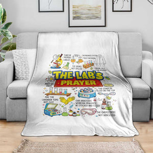 The Lab’s Prayer Funny Lab Week 2026 Throw Blanket Medical Laboratory Scientist Humor Gift for Lab Techs TS02 Print Your Wear