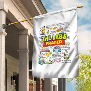 The Lab’s Prayer Funny Lab Week 2026 Garden Flag Medical Laboratory Scientist Humor Gift for Lab Techs TS02 Print Your Wear