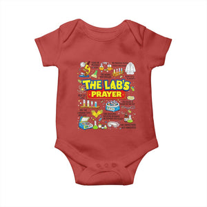 The Lab’s Prayer Funny Lab Week 2026 Baby Onesie Medical Laboratory Scientist Humor Gift for Lab Techs TS02 Red Print Your Wear