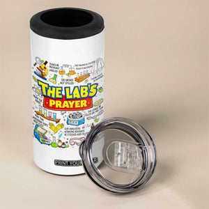 The Lab’s Prayer Funny Lab Week 2026 4 in 1 Can Cooler Tumbler Medical Laboratory Scientist Humor Gift for Lab Techs TS02 Print Your Wear