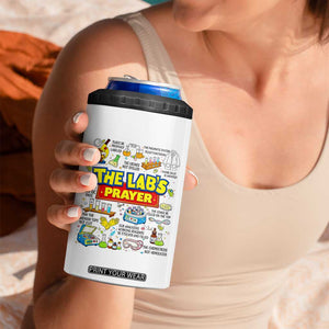 The Lab’s Prayer Funny Lab Week 2026 4 in 1 Can Cooler Tumbler Medical Laboratory Scientist Humor Gift for Lab Techs TS02 Print Your Wear
