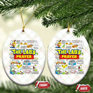 The Lab’s Prayer Funny Lab Week 2026 Ceramic Ornament Medical Laboratory Scientist Humor Gift for Lab Techs TS02 Print Your Wear