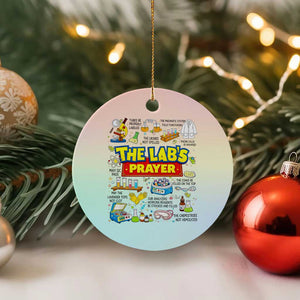 The Lab’s Prayer Funny Lab Week 2026 Ceramic Ornament Medical Laboratory Scientist Humor Gift for Lab Techs TS02 1pc Pastel Print Your Wear