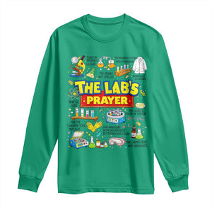 The Lab’s Prayer Funny Lab Week 2026 Long Sleeve Shirt Medical Laboratory Scientist Humor Gift for Lab Techs TS02 Irish Green Print Your Wear