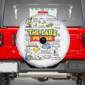 The Lab’s Prayer Funny Lab Week 2026 Spare Tire Cover Medical Laboratory Scientist Humor Gift for Lab Techs TS02 White Print Your Wear