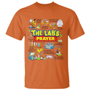 The Lab’s Prayer Funny Lab Week 2026 T Shirt Medical Laboratory Scientist Humor Gift for Lab Techs TS02 Orange Print Your Wear