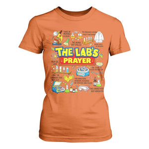 The Lab’s Prayer Funny Lab Week 2026 T Shirt For Women Medical Laboratory Scientist Humor Gift for Lab Techs TS02 Orange Print Your Wear