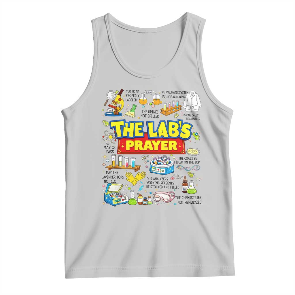 The Lab’s Prayer Funny Lab Week 2026 Tank Top Medical Laboratory Scientist Humor Gift for Lab Techs TS02 Ash Print Your Wear