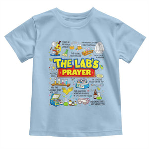 The Lab’s Prayer Funny Lab Week 2026 Toddler T Shirt Medical Laboratory Scientist Humor Gift for Lab Techs TS02 Light Blue Print Your Wear