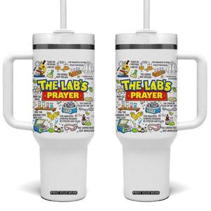 The Lab’s Prayer Funny Lab Week 2026 Tumbler With Handle Medical Laboratory Scientist Humor Gift for Lab Techs TS02 One Size: 40 oz White Print Your Wear