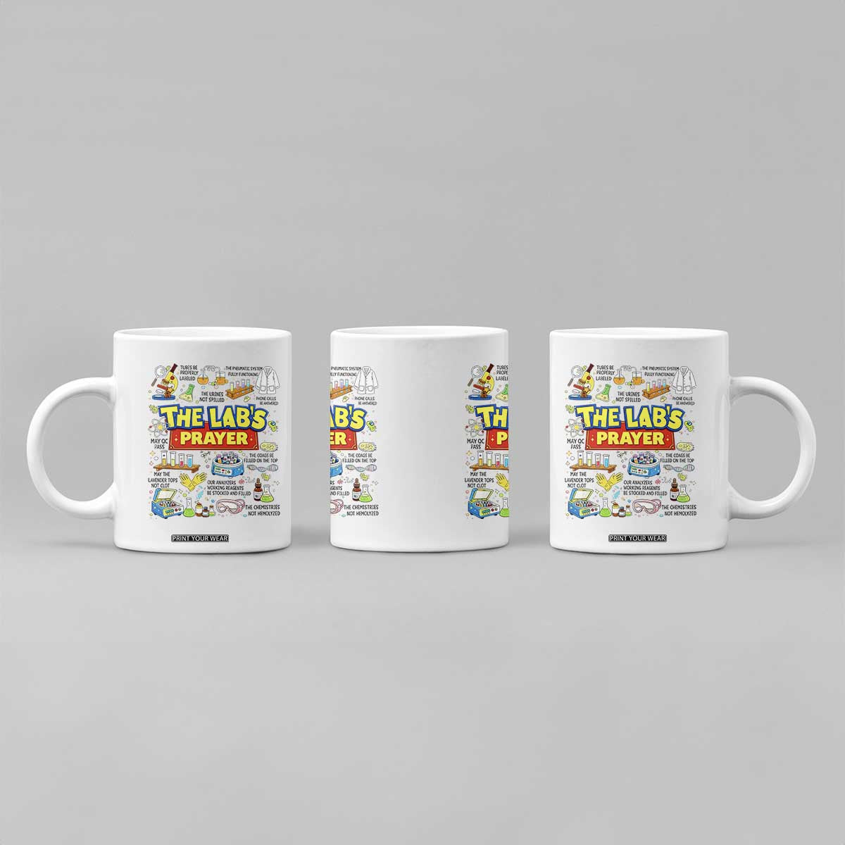 The Lab’s Prayer Funny Lab Week 2026 Coffee Mug Medical Laboratory Scientist Humor Gift for Lab Techs TS02 Print Your Wear