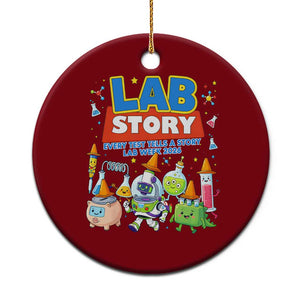 Lab Story Every Test Tells a Story Lab Week 2026 Ceramic Ornament Science Characters Lab Techs Medical Laboratory TS02 1pc Red Print Your Wear