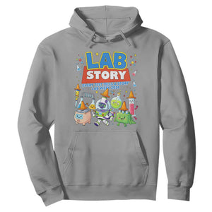 Lab Story Every Test Tells a Story Lab Week 2026 Hoodie Science Characters Lab Techs Medical Laboratory TS02 Sport Gray Print Your Wear
