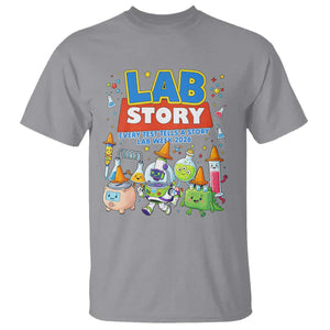 Lab Story Every Test Tells a Story Lab Week 2026 T Shirt Science Characters Lab Techs Medical Laboratory TS02 Sport Gray Print Your Wear