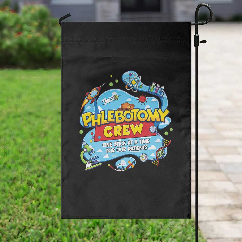 Phlebotomy Crew Lab Week 2026 Garden Flag One Stick At A Time Funny Phlebotomist Healthcare Lab TS02 Print Your Wear