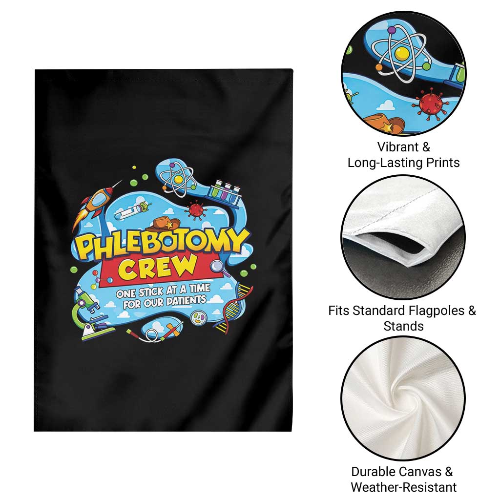 Phlebotomy Crew Lab Week 2026 Garden Flag One Stick At A Time Funny Phlebotomist Healthcare Lab TS02 Print Your Wear
