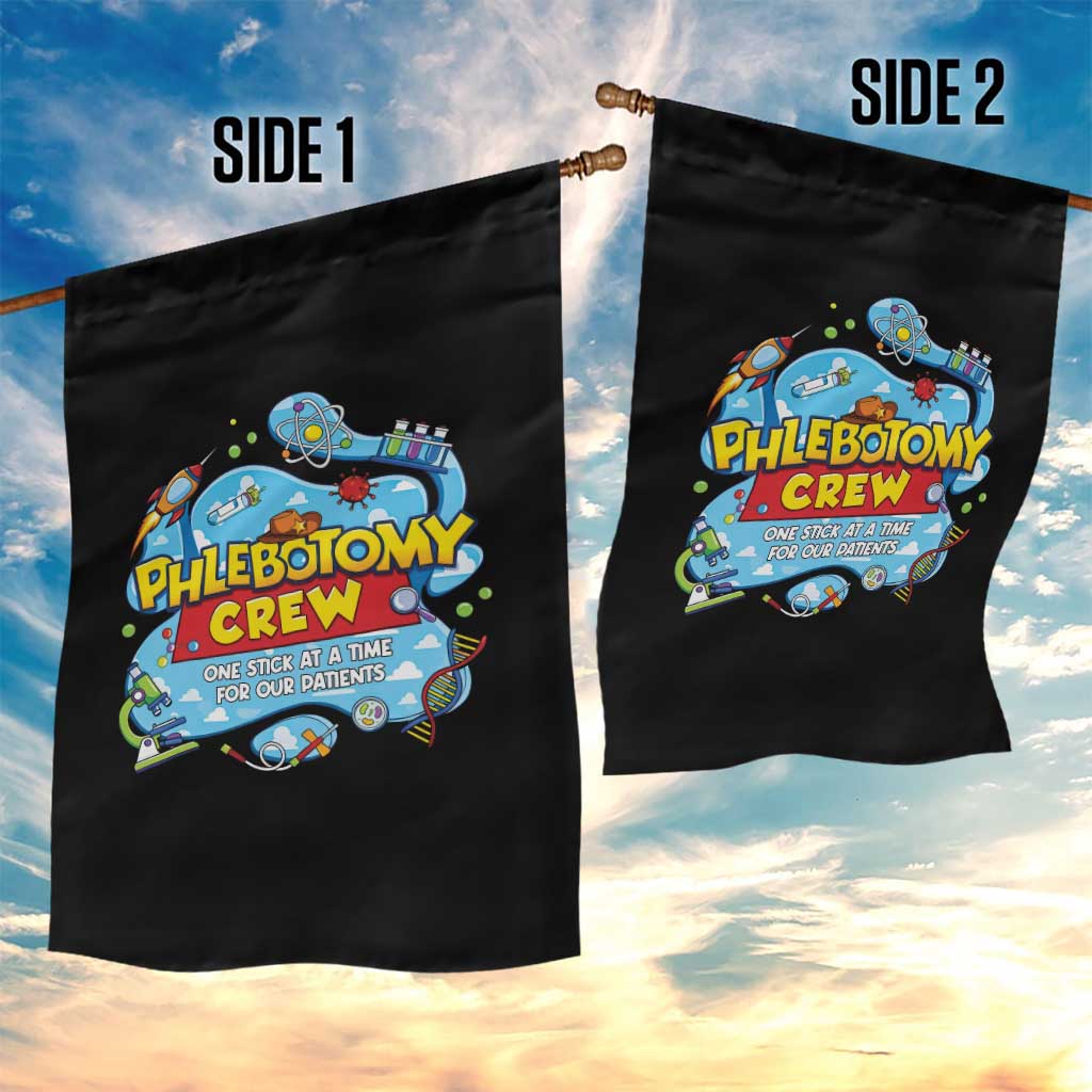 Phlebotomy Crew Lab Week 2026 Garden Flag One Stick At A Time Funny Phlebotomist Healthcare Lab TS02 Print Your Wear