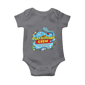 Phlebotomy Crew Lab Week 2026 Baby Onesie One Stick At A Time Funny Phlebotomist Healthcare Lab TS02 Charcoal Print Your Wear