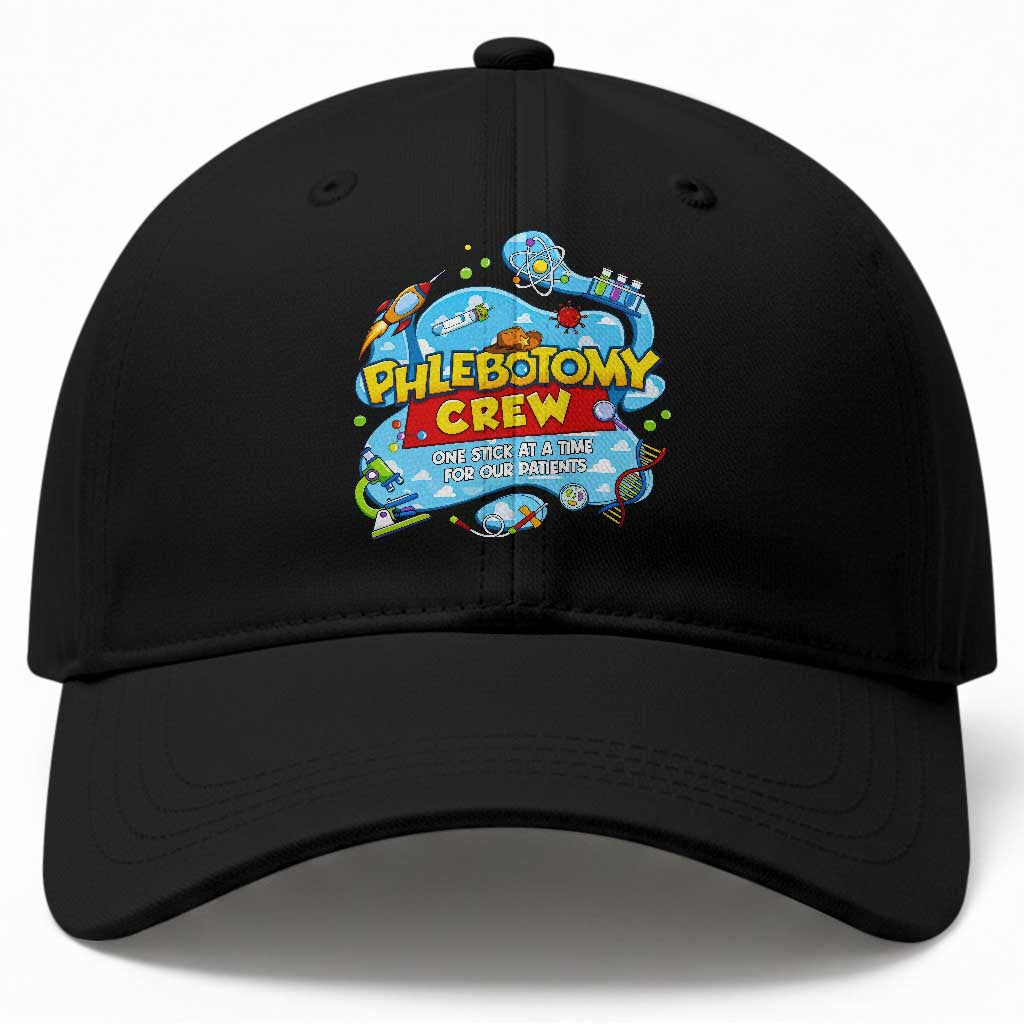 Phlebotomy Crew Lab Week 2026 Baseball Cap One Stick At A Time Funny Phlebotomist Healthcare Lab