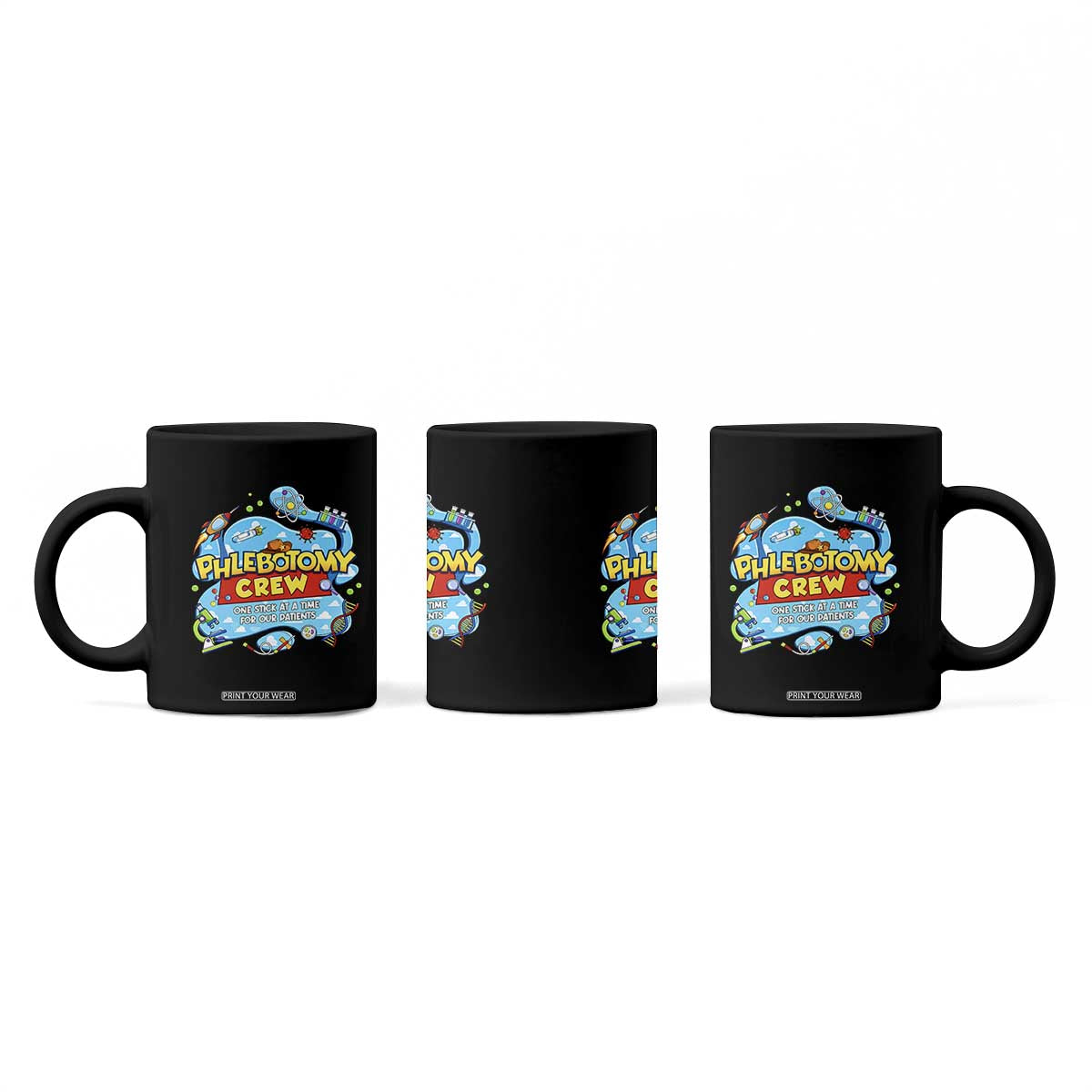Phlebotomy Crew Lab Week 2026 Coffee Mug One Stick At A Time Funny Phlebotomist Healthcare Lab TS02 Print Your Wear