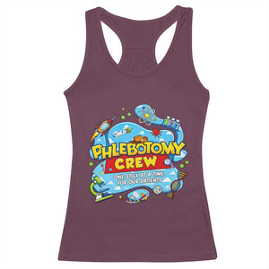Phlebotomy Crew Lab Week 2026 Racerback Tank Top One Stick At A Time Funny Phlebotomist Healthcare Lab TS02 Maroon Print Your Wear