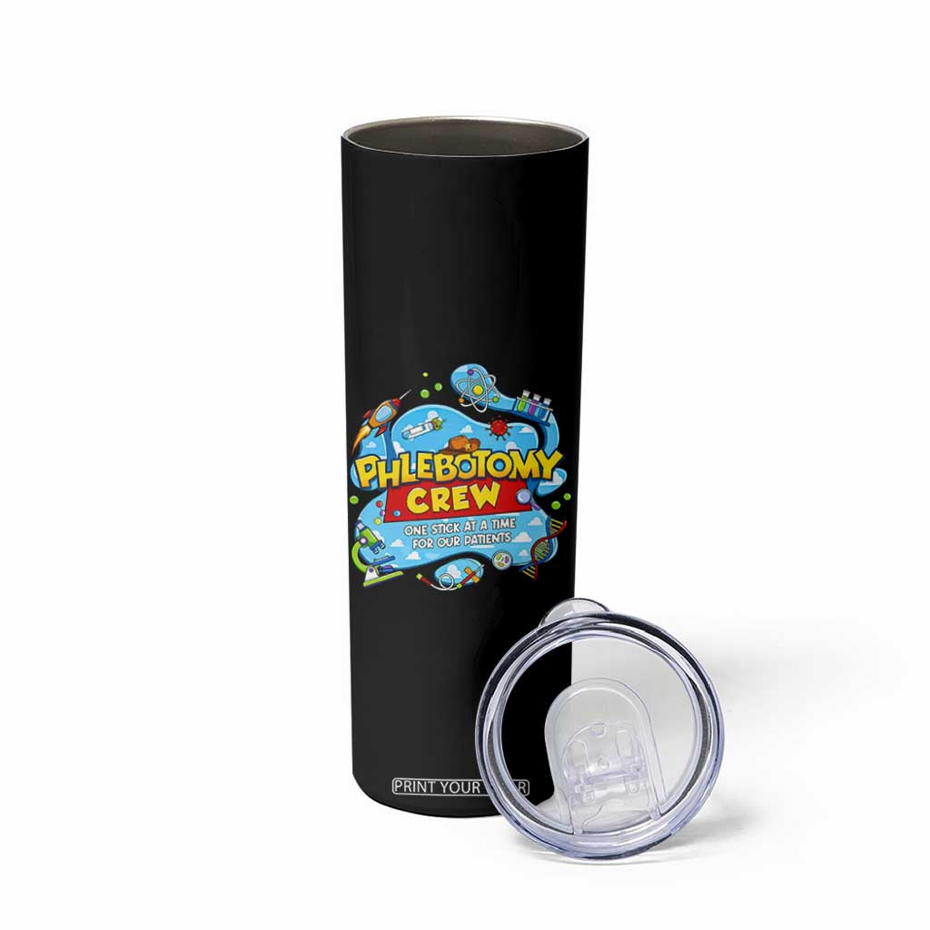 Phlebotomy Crew Lab Week 2026 Skinny Tumbler One Stick At A Time Funny Phlebotomist Healthcare Lab TS02 Print Your Wear