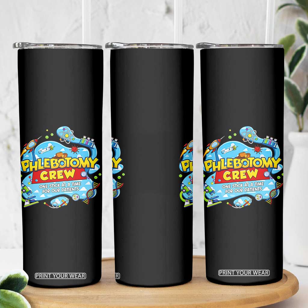 Phlebotomy Crew Lab Week 2026 Skinny Tumbler One Stick At A Time Funny Phlebotomist Healthcare Lab TS02 Print Your Wear