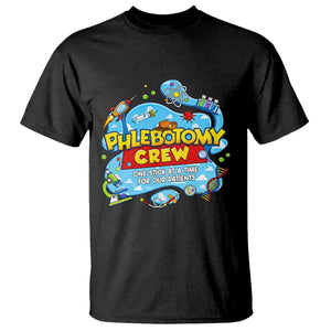 Phlebotomy Crew Lab Week 2026 T Shirt One Stick At A Time Funny Phlebotomist Healthcare Lab TS02 Black Print Your Wear