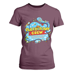 Phlebotomy Crew Lab Week 2026 T Shirt For Women One Stick At A Time Funny Phlebotomist Healthcare Lab TS02 Maroon Print Your Wear