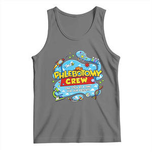 Phlebotomy Crew Lab Week 2026 Tank Top One Stick At A Time Funny Phlebotomist Healthcare Lab TS02 Black Heather Print Your Wear